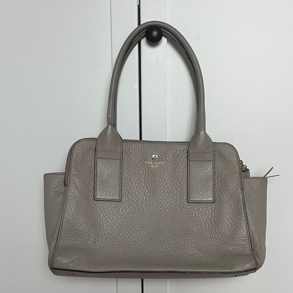 Kate Spade Taupe Leather Satchel - Picture 1 of 9